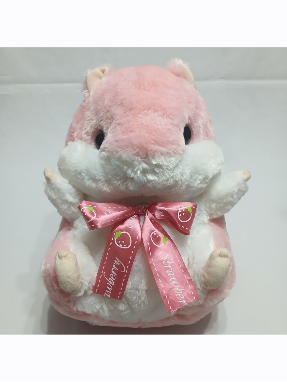 Amuse 15" Pink Hamster Korohamu Coroham Coron Stawberry Ribbon Plush Amufun